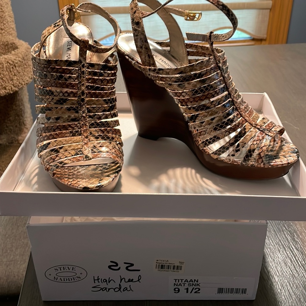 Steve Madden wedge heel sandals